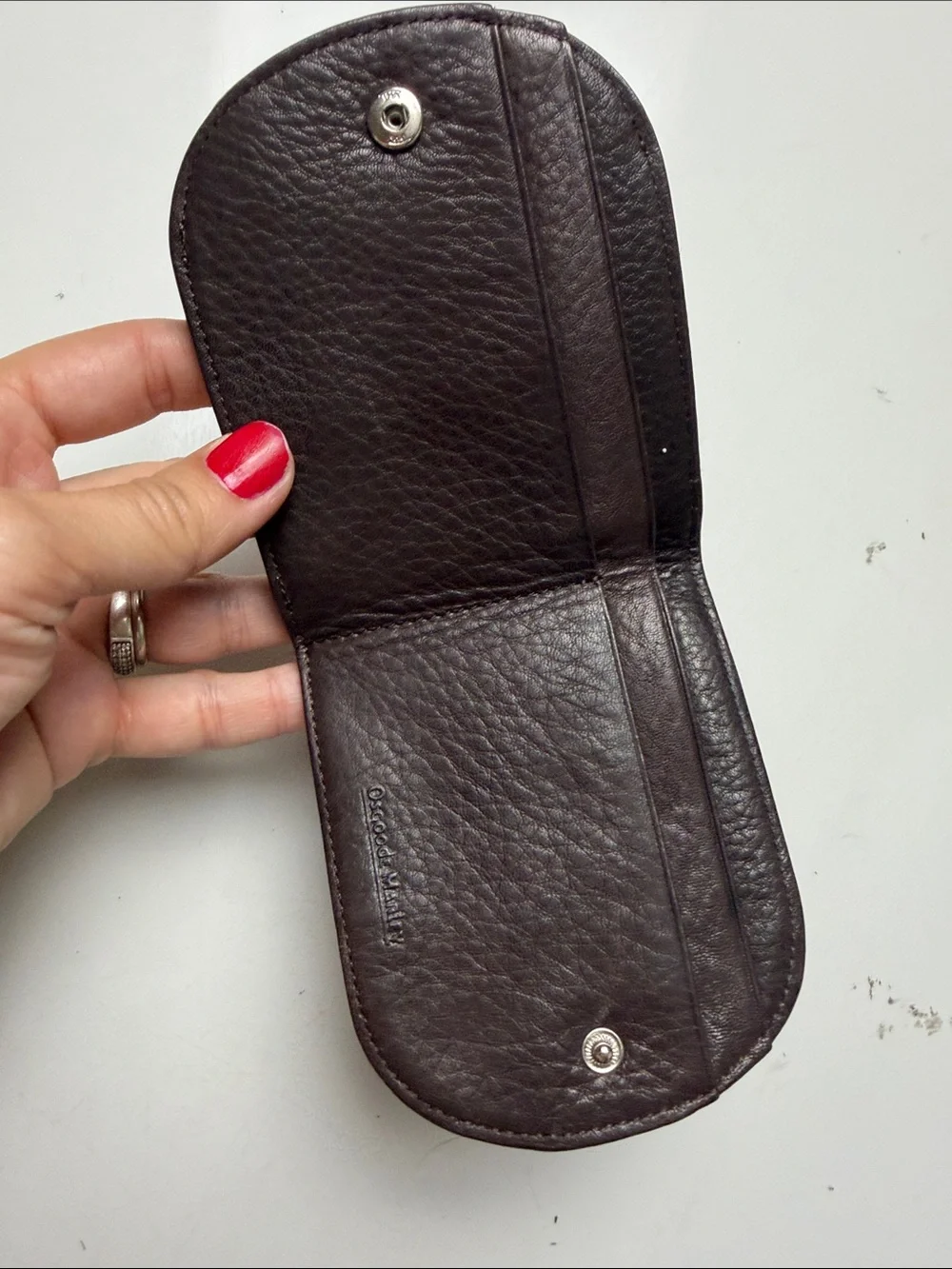 Osgood Marley mens coin bifold wallet